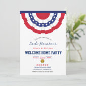 US Flagge Welcome Zuhause Party Einladung (Stehend Vorderseite)