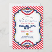 US Flagge Welcome Zuhause Party Einladung (Vorderseite)