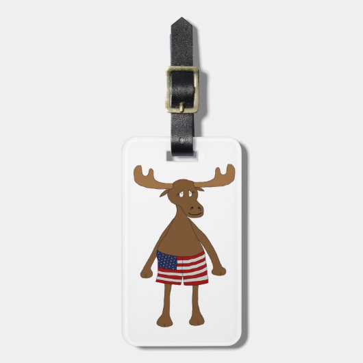 US Flagge, wie? Gepäckanhänger (Vorderseite vertikal)