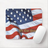 US-Flagge, Wir, die Menschen, Mousepad (Mit Mouse)