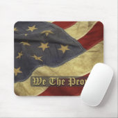 US-Flagge, Wir, die Menschen, Mousepad (Mit Mouse)