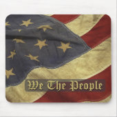US-Flagge, Wir, die Menschen, Mousepad (Vorne)