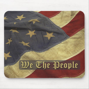 US-Flagge, Wir, die Menschen, Mousepad