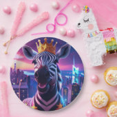 US Flagge Zebra Zanzibar Pappteller (Party)