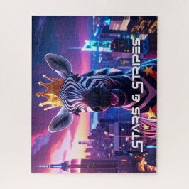 US Flagge Zebra Zanzibar Puzzle