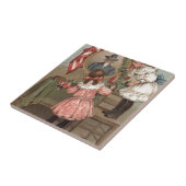 US-Flagge Ziviler Krieg Gewerkschaft Gedenkkinder Fliese (Seite)