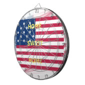 US-Flagge "Zuhause Sweet Zuhause" Art Print Dartscheibe (Vorderseite rechts)