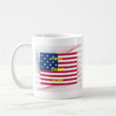 US-Flagge "Zuhause Sweet Zuhause" Art Print Kaffeetasse (Links)