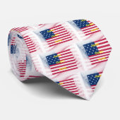 US-Flagge "Zuhause Sweet Zuhause" Art Print Krawatte (Gerollt)
