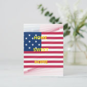 US-Flagge "Zuhause Sweet Zuhause" Art Print Postkarte (Stehend Vorderseite)