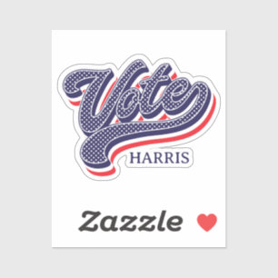 US Flagge zur personalisierten Wahl Aufkleber