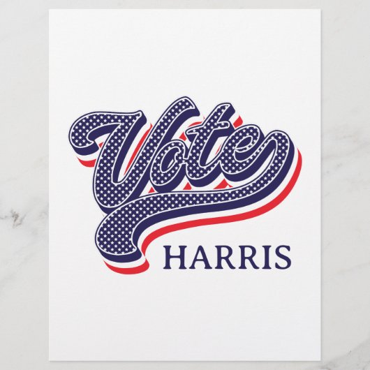 US Flagge zur personalisierten Wahl Flyer (Vorne)