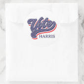 US Flagge zur personalisierten Wahl Runder Aufkleber (Tasche)