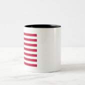 US Flagge Zweifarbige Tasse (Mittel)