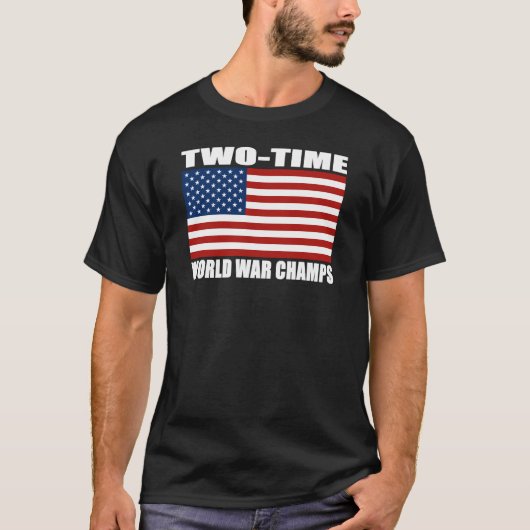 US-Flaggec$zwei-time-Weltkrieg kaut T - Shirts (Vorderseite)