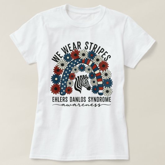 US-Flaggen-Ehlers-Danlos-Syndrom am 4. Juli T-Shirt (Design vorne)