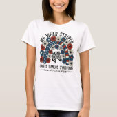 US-Flaggen-Ehlers-Danlos-Syndrom am 4. Juli T-Shirt (Vorderseite)