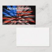 US-Flaggen-Feuerwerke Visitenkarte (Vorne/Hinten)