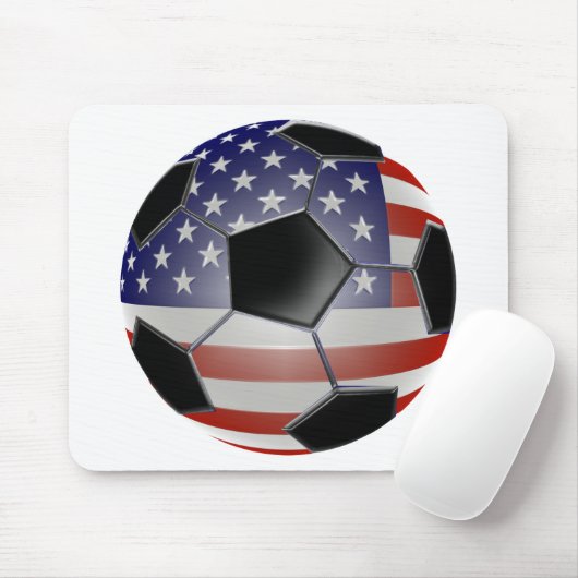 US-Flaggen-Fußball Mousepad (Mit Mouse)