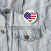 US-Flaggen-Herz-Knopf Button (Beispiel)