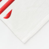 US-Flaggen-Hundepfotenabdruck Fleecedecke (Ecke)