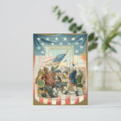 US-Flaggen-Kongreß zuerst Juli 4. Postkarte (Stehend Vorderseite)