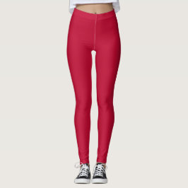US-Flaggen Rot Solid Schlicht Color Leggings