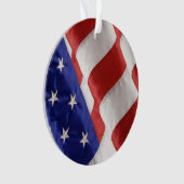 US-Flaggen-Schmuck Ornament (Vorderseite)