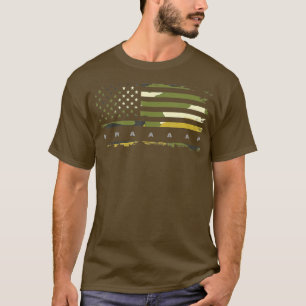 US-Flaggen-Tarnung Dirt Bike Motocross T-Shirt