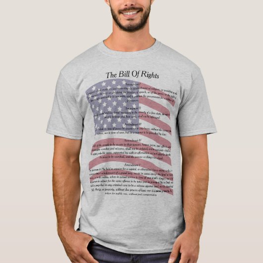 US-Flaggen-Verfassungsurkunde T-Shirt (Vorderseite)