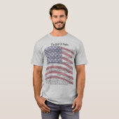 US-Flaggen-Verfassungsurkunde T-Shirt (Vorne ganz)
