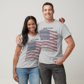 US-Flaggen-Verfassungsurkunde T-Shirt (Unisex)