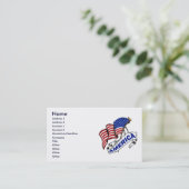 US-FLAGGEN-VISITENKARTEN VISITENKARTE (Stehend Vorderseite)