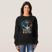 US-Flaggenanker 4. Juli Bootfahren Segler Boot US Sweatshirt (Vorne ganz)