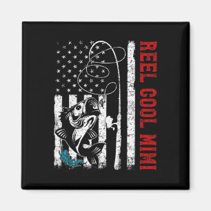 US-Flaggenfischerei Cool Mimi Fischerei Fischer Fi Magnet