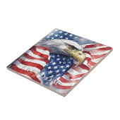 US-Flaggenfreiheit Adler Motivierend Inspiration Fliese (Seite)