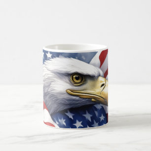 US-Flaggenfreiheit Adler Motivierend Inspiration Kaffeetasse