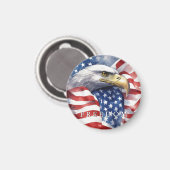 US-Flaggenfreiheit Adler Motivierend Inspiration Magnet (Vorderseite/Rückseite)