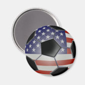 US-Flaggenfußball Magnet (Vorderseite/Rückseite)