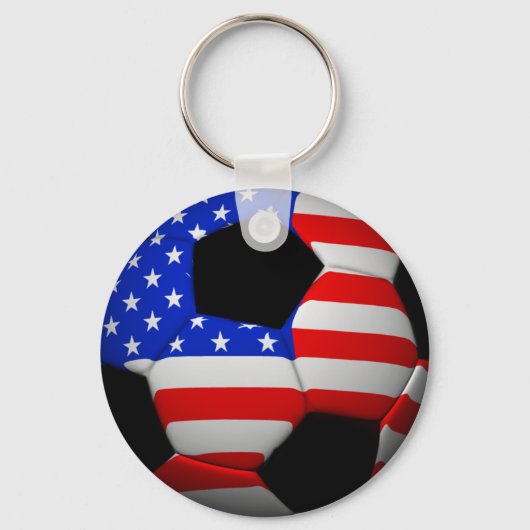 US-Flaggenfußball Schlüsselanhänger (Vorderseite)