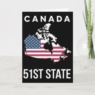 Us-Flaggenkarte Kanada 51. Staat Karte