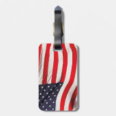 US-Flaggenmalerei Gepäckanhänger (Rückseite vertikal)
