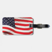 US-Flaggenmalerei Gepäckanhänger (Rückseite horizontal)