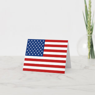US-Flaggennotecard Karte