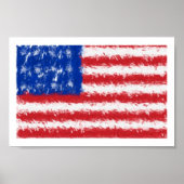 US-Flaggenplakat Poster (Vorne)