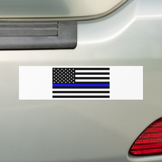 - US-Flaggenpolizei Thin Blue Line Autoaufkleber (Auf Auto)