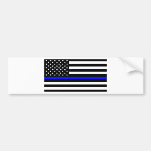 - US-Flaggenpolizei Thin Blue Line Autoaufkleber