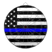 - US-Flaggenpolizei Thin Blue Line Dartscheibe (vorne)