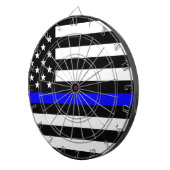 - US-Flaggenpolizei Thin Blue Line Dartscheibe (Vorderseite rechts)