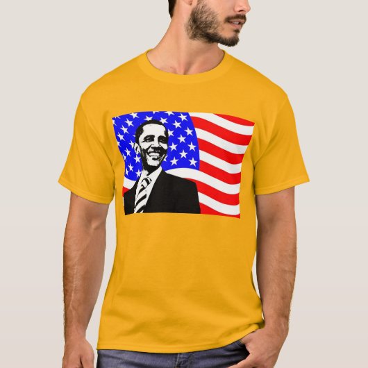 US-Flaggenpräsident Barack Obama Shirt (Vorderseite)